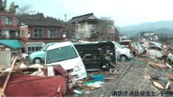 線路上の車両の様子